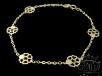 دستبند شش قلبی ظریف