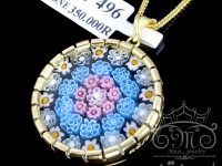 مدال فلورکس آبی سایز بزرگ