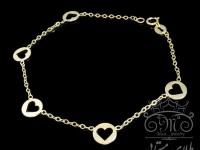 دستبند قلب توخالی