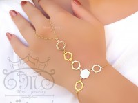 تمیمه طلای لوزی آبشاری