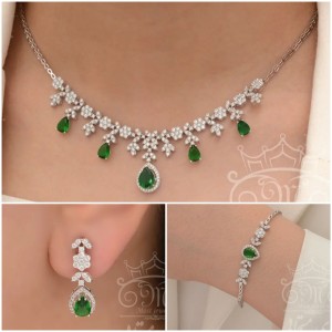 سرویس تنسی پایه جواهر زمرد