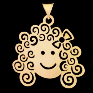 آویز دختر فرفری