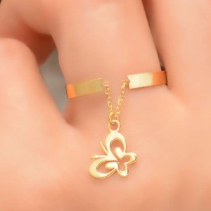 انگشتر آویزدار پروانه