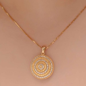 مدال گرد دورنگ