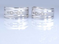 حلقه ست طلای سفید پارمیس