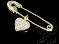 سنجاق سینه طلا قلب