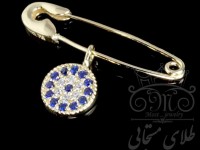 سنجاق سینه چشم و نظر طلا