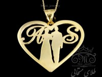 پلاک طلای عروس و داماد