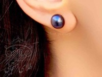 گوشواره طلا و مروارید کبود اصل