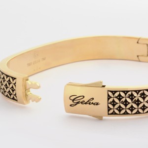دستبند النگویی طلا 18 عیار زنانه مدل جلوا سایز دو