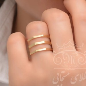 انگشتر سه ردیفی