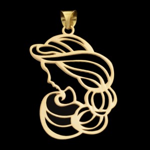 آویز گردنبند طلا 18 عیار زنانه مدل مادر