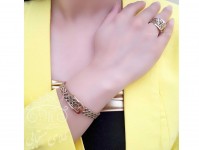 انگشتر طلا سیاه قلم کمربندی