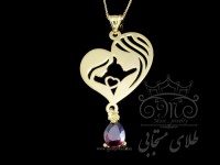 پلاک طلا مادر و دختر