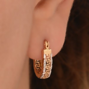 گوشواره طلا 18 عیار زنانه طلای مستجابی کد 71