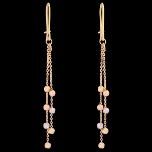 گوشواره طلا 18 عیار زنانه طلای مستجابی کد 6