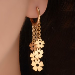 گوشواره طلا 18 عیار زنانه طلای مستجابی کد 670159