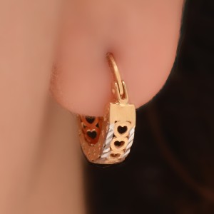 گوشواره طلا 18 عیار زنانه طلای مستجابی کد 70