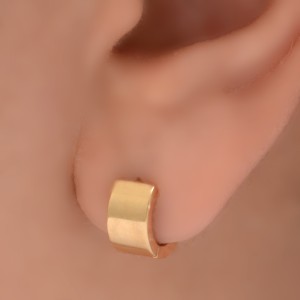 گوشواره طلا 18 عیار زنانه طلای مستجابی مدل جلوا گرد کد 1