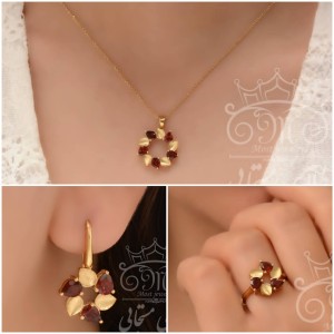 نیم ست آبگینه یاقوت