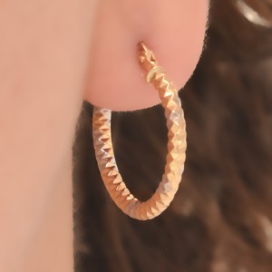 گوشواره طلا 18 عیار زنانه طلای مستجابی کد 74