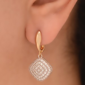 گوشواره طلا 18 عیار زنانه طلای مستجابی کد 05