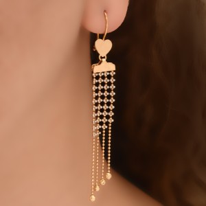 گوشواره طلا 18 عیار زنانه طلای مستجابی کد 05