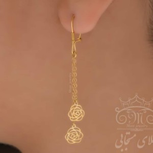 گوشواره گل رز