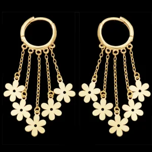 گوشواره طلا 18 عیار زنانه طلای مستجابی مدل 670150