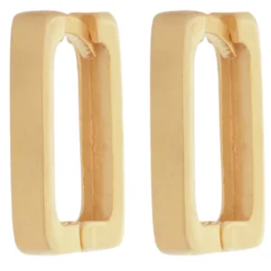 گوشواره طلا 18 عیار زنانه طلای مستجابی مدل کلیپسی مربعی کد 012