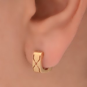 گوشواره طلا 18 عیار زنانه طلای مستجابی مدل جلوا کد 3