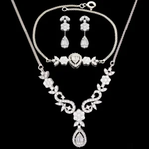 نیم ست طلا 18 عیار زنانه طلای مستجابی کد 008