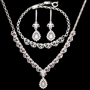 نیم ست طلا 18 عیار زنانه طلای مستجابی کد 006