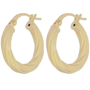 گوشواره طلا 18 عیار زنانه طلای مستجابی مدل حلقه ای کد 11