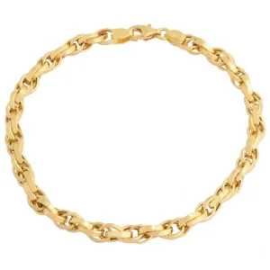 دستبند طلا 18 عیار زنانه طلای مستجابی مدل گلستانه کد 6760