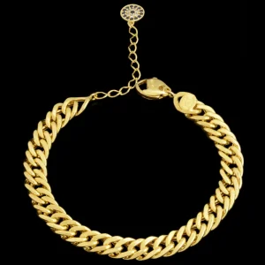 دستبند طلا 18 عیار زنانه طلای مستجابی مدل سیسیل چشم نظر کد 6753