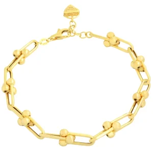 دستبند طلا 18 عیار زنانه طلای مستجابی مدل تیفانی کد T20