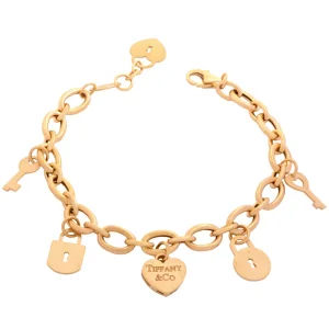 دستبند النگویی طلا 18 عیار زنانه طلای مستجابی مدل ام جی ام کد MGM02
