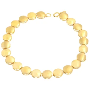 دستبند طلا 18 عیار زنانه طلای مستجابی مدل دایره کد 18