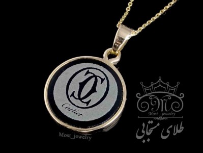 پلاک طلای کارتیر (وزن نگین کم می‌شود)