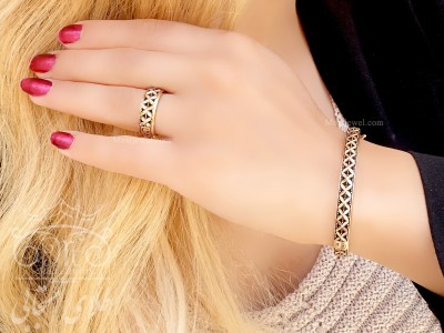 دستبند سیاه قلم جلوا