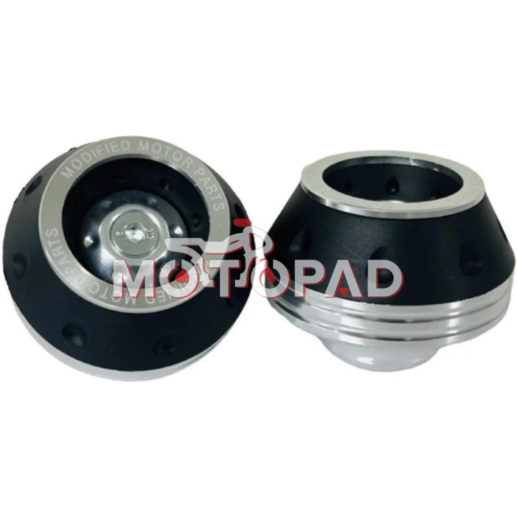 پروتکشن چرخ جلو موتور سیکلت مدل مشکی نقره ای