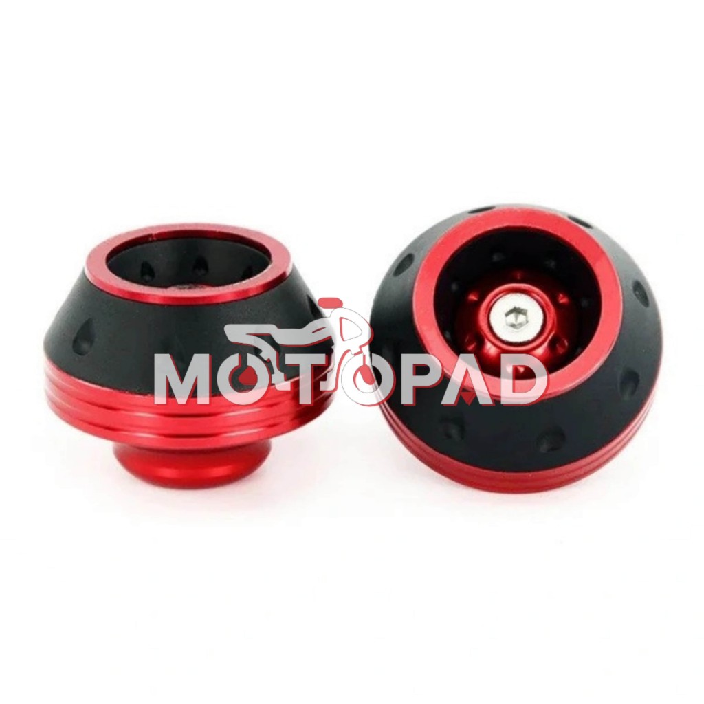 پروتکشن چرخ جلو موتور سیکلت مدل مشکی قرمز