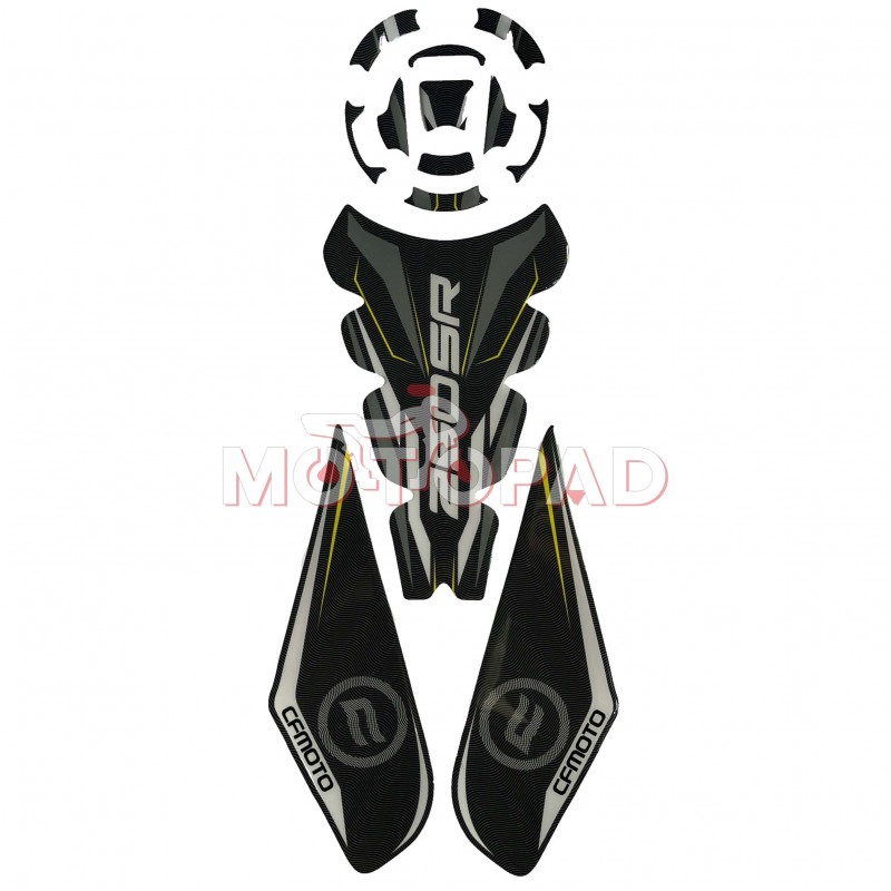 پد کامل باک ژله ای موتورسیکلت CF Moto Race مدل مشکی