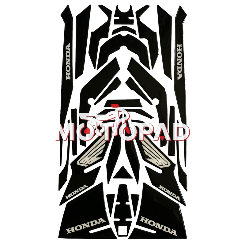 پد کامل بدنه ژله ای هوندا click 160 مدل مشکی