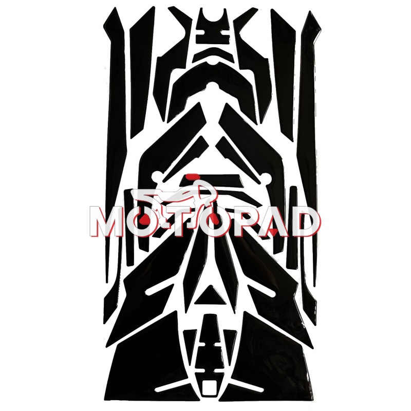 پد کامل بدنه ژله ای هوندا click 160 مدل مشکی پیانویی بدون نوشته