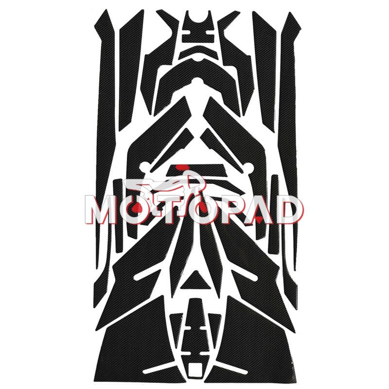 پد کامل بدنه ژله ای هوندا click 160 مدل کربن بدون نوشته