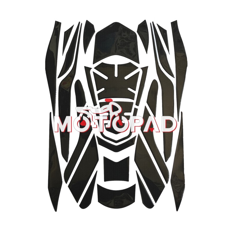 پد کامل بدنه ژله ای هوندا pcx160 مدل کربن ساده بدون نوشته