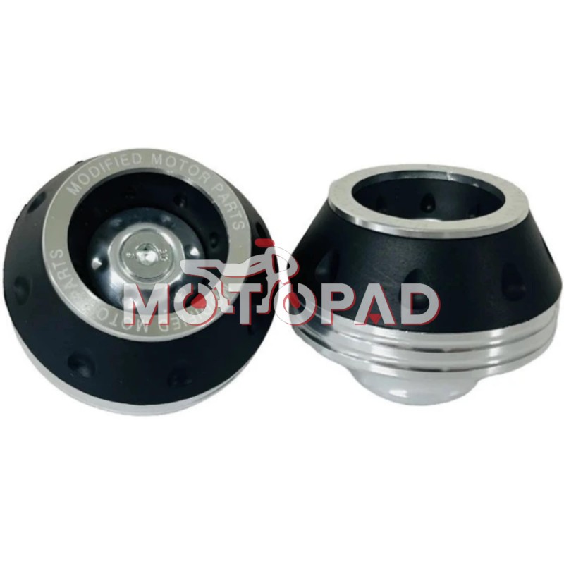 پروتکشن چرخ جلو موتور سیکلت مدل مشکی نقره ای