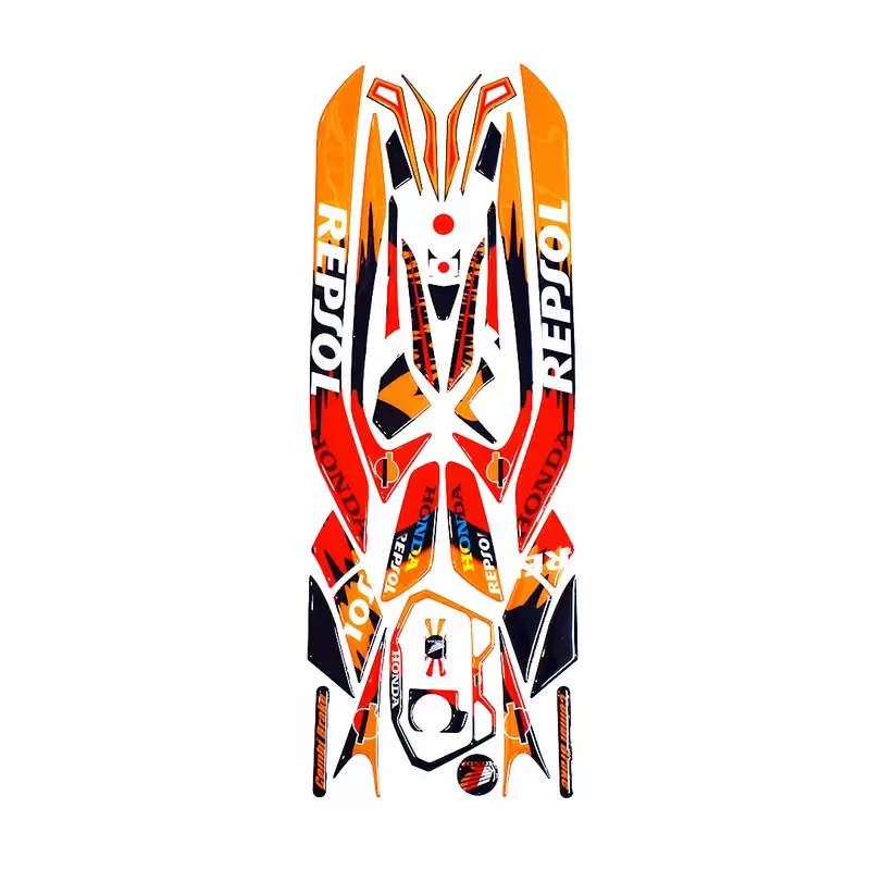 پد کامل بدنه ژله ای موتورسیکلت کلیک 150 Click مدل Repsol